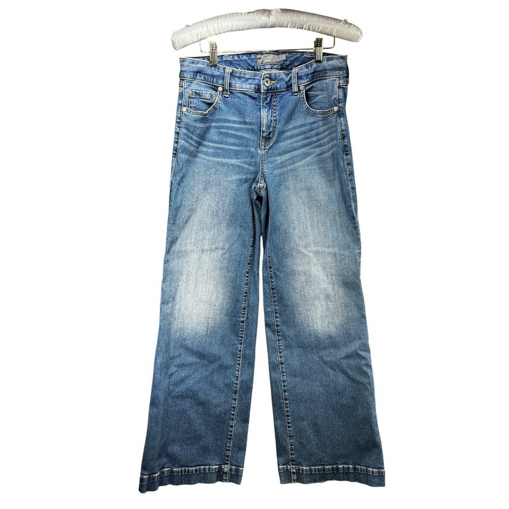 Torrid Wide Leg Jeans Women's Size 10R Medium Wash High Rise Stretch Denim